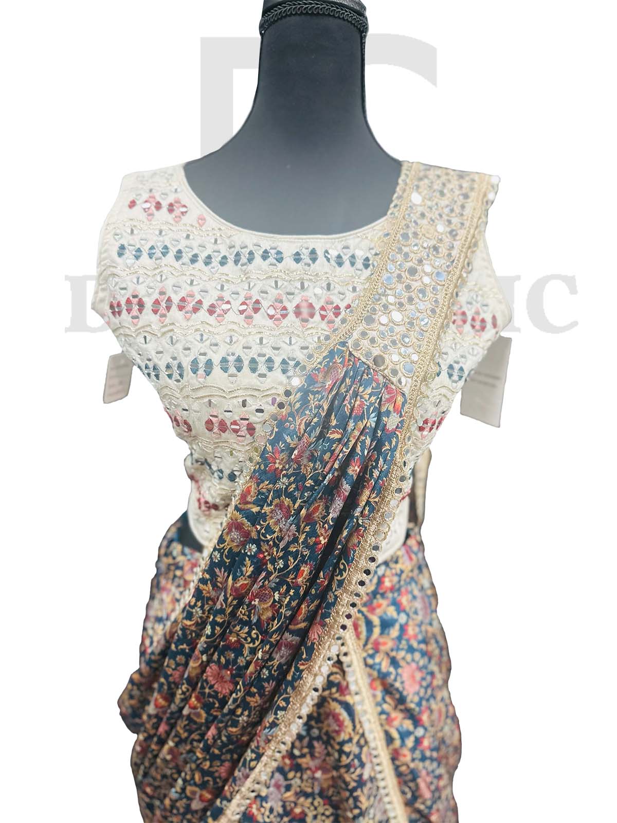Dazzling partywear heavy sequin Saree