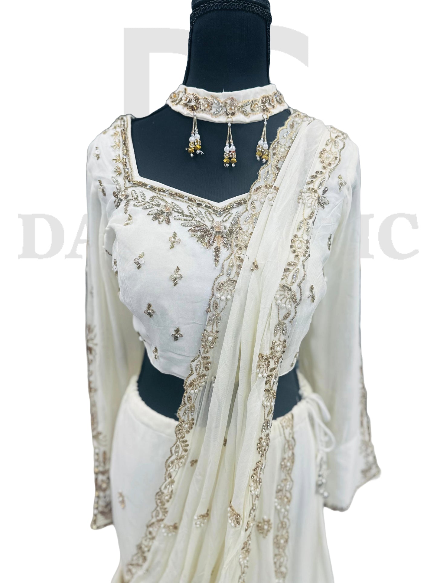 White Bridal Lehenga Choli