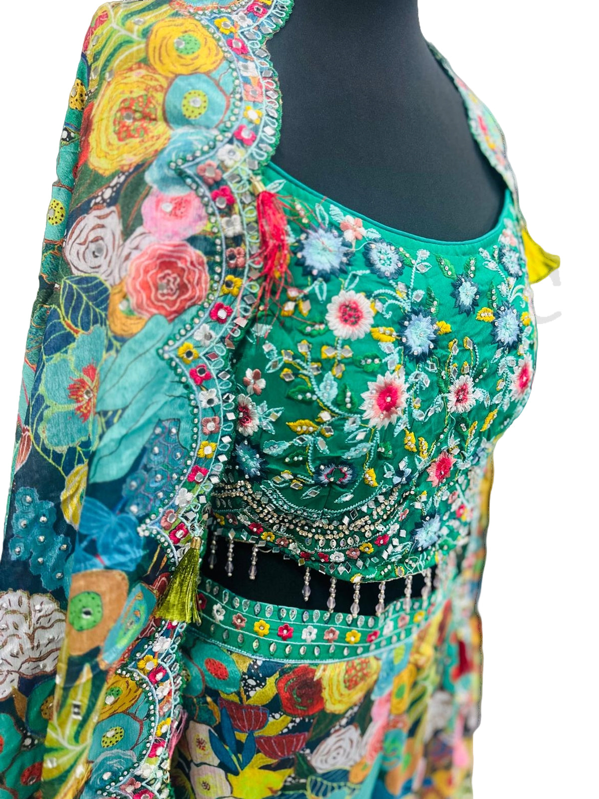 Plazzo with Crop Top