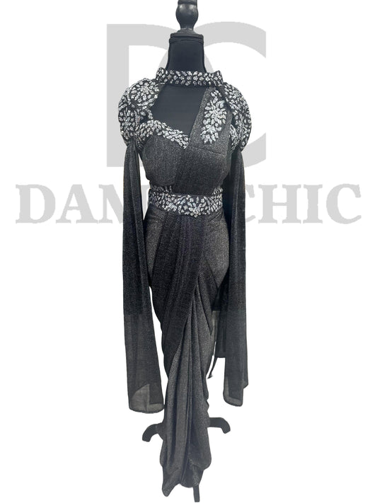 Draped Saree Ensemble