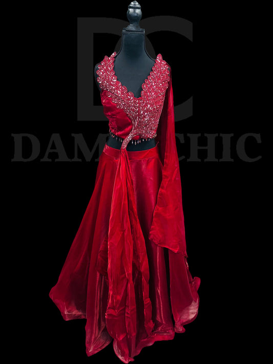 Bright Red Lehenga