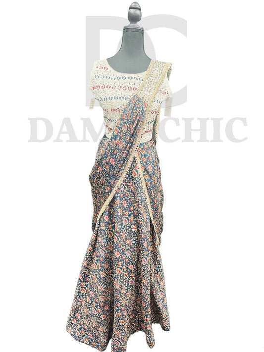 Dazzling partywear heavy sequin Saree
