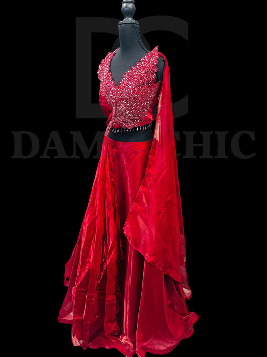 Bright Red Lehenga