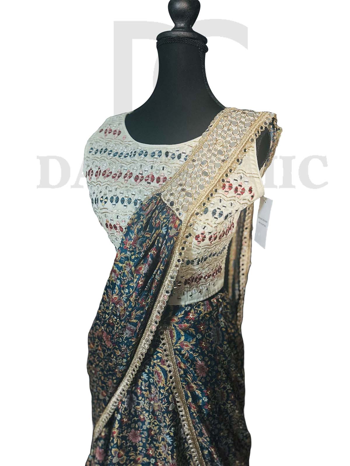 Dazzling partywear heavy sequin Saree