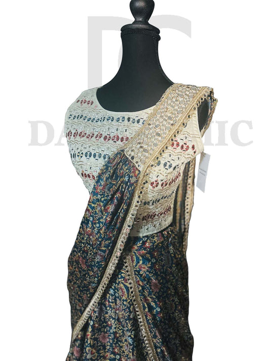 Dazzling partywear heavy sequin Saree